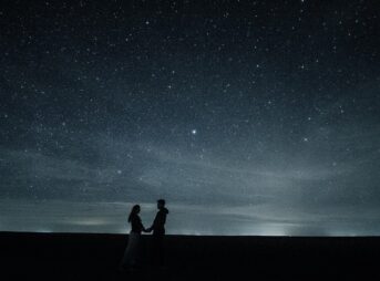 happy valentines day, couple, love, stars, hug, pair, romance, night, love wallpaper