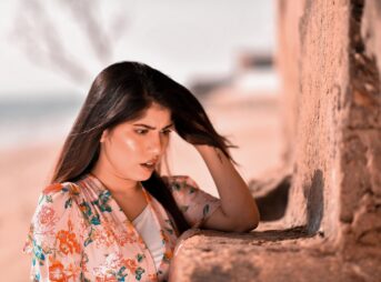 beach, woman, worried, outdoors, nature, female